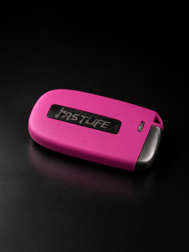 Fast Life Key Fob (Pink)