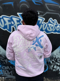 Buff X Baddies Hoodie — Women's Pink Streetwear Hoodie