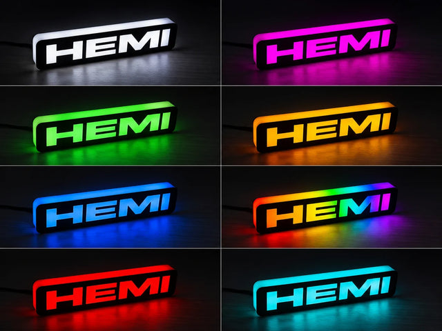 HEMI LED Light-Up Emblem Badge