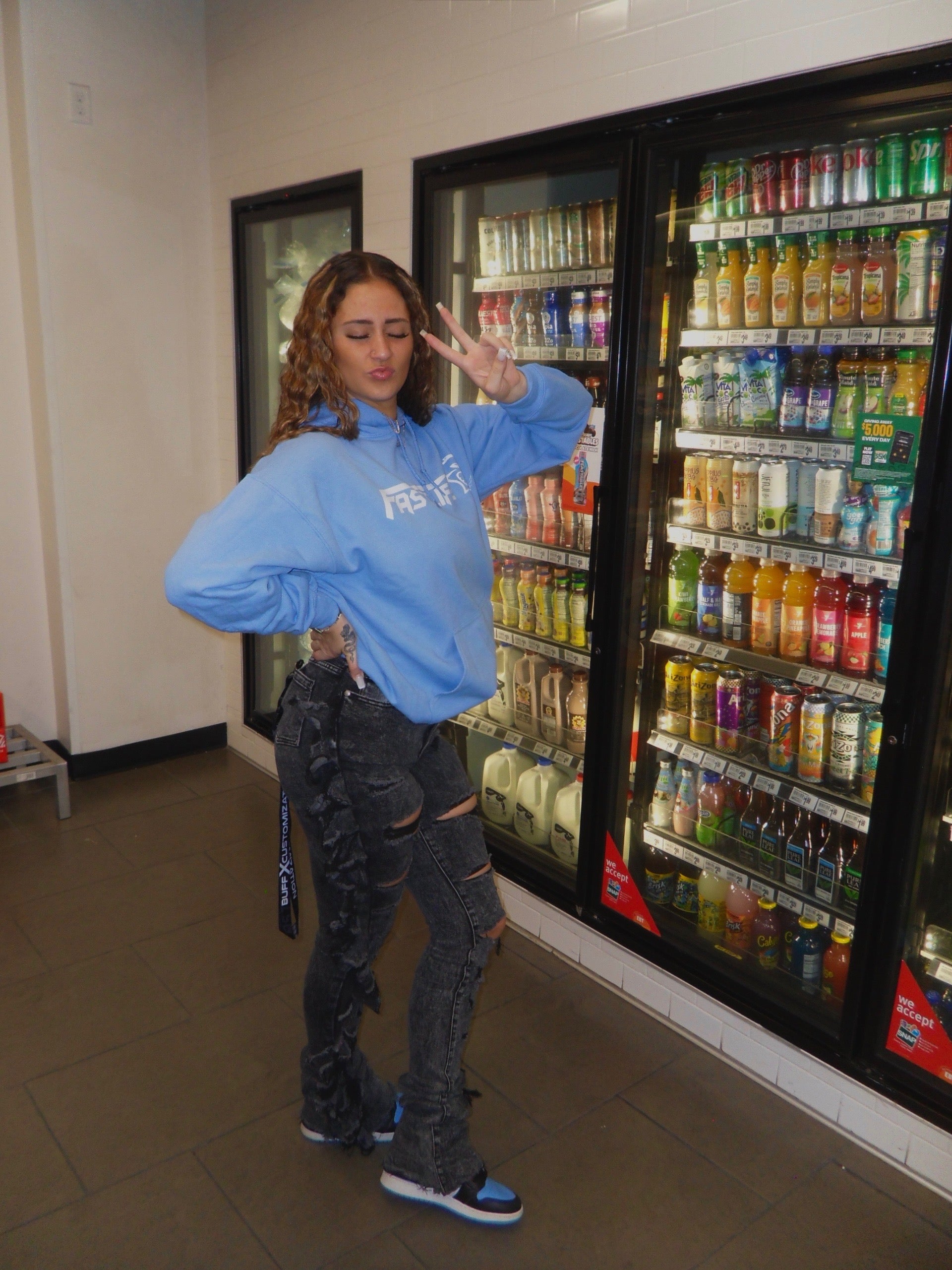 Fast Life UNC Streetwear hoodie